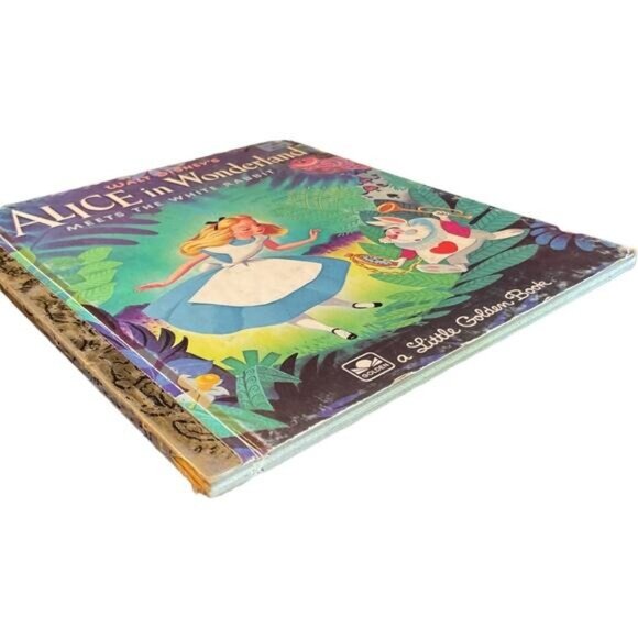 Walt Disneys Alice In Wonderland Little Golden Books Set Of 3 Illustrated - Picture 3 of 4